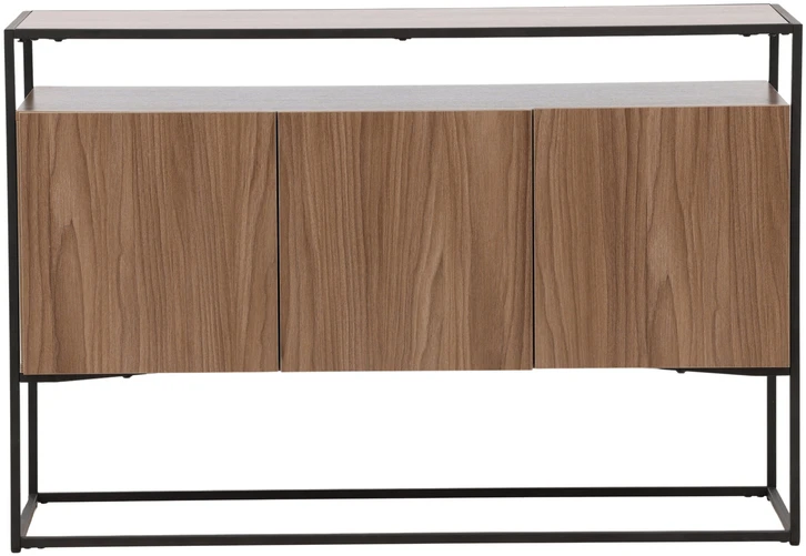 Venture Design Stalas su saugykla Kingsport, 120x80 cm, Riešutas