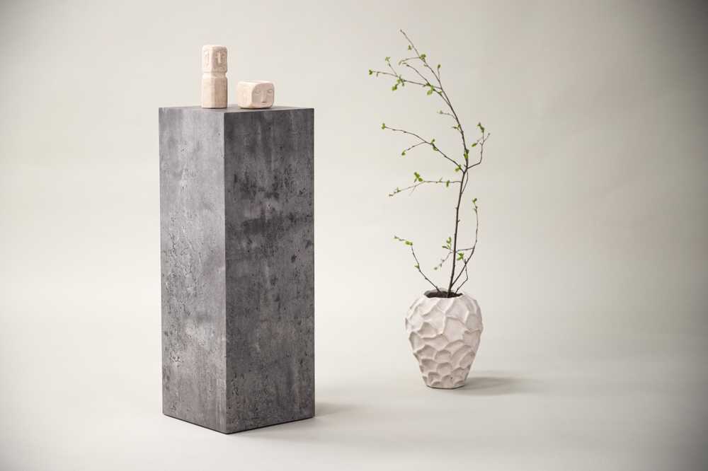 Venture Design Stalas, žemas saugojimo spinta Ramsvik, 23x23 cm, pilka