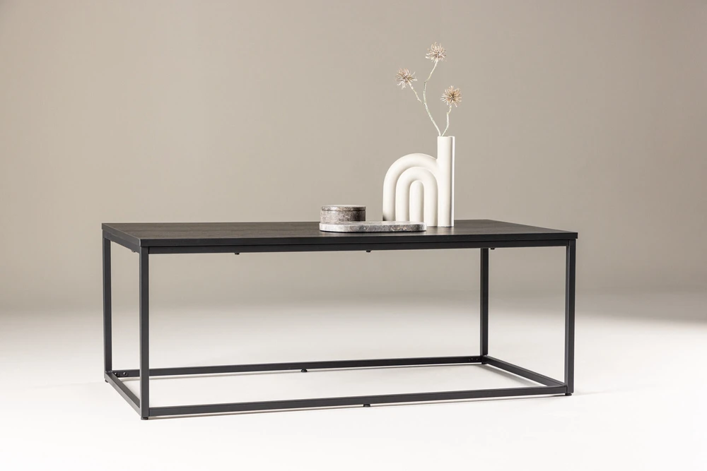 Venture Design Staliukas prie sofos, Mallan, 120x60 cm, Juodas
