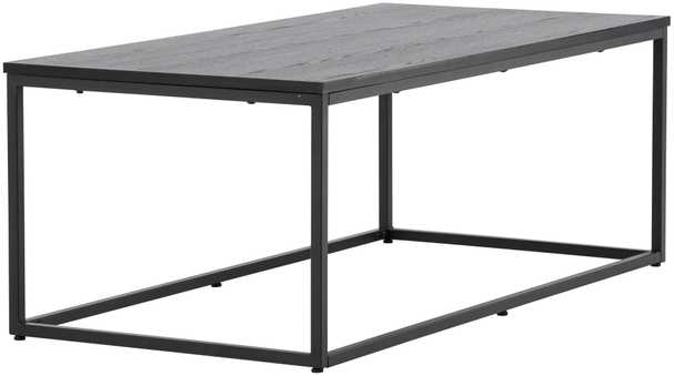 Venture Design Staliukas prie sofos, Mallan, 120x60 cm, Juodas