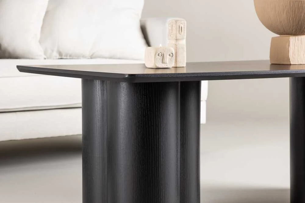 Venture Design Staliukas prie sofos, Olivia, 120x60 cm, Juodas