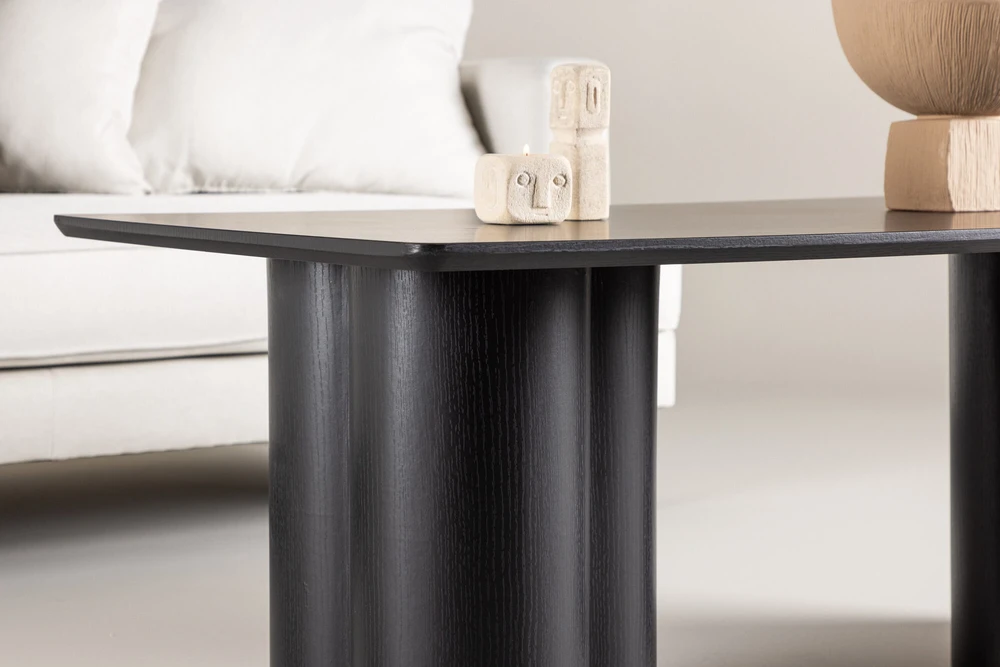 Venture Design Staliukas prie sofos, Olivia, 120x60 cm, Juodas
