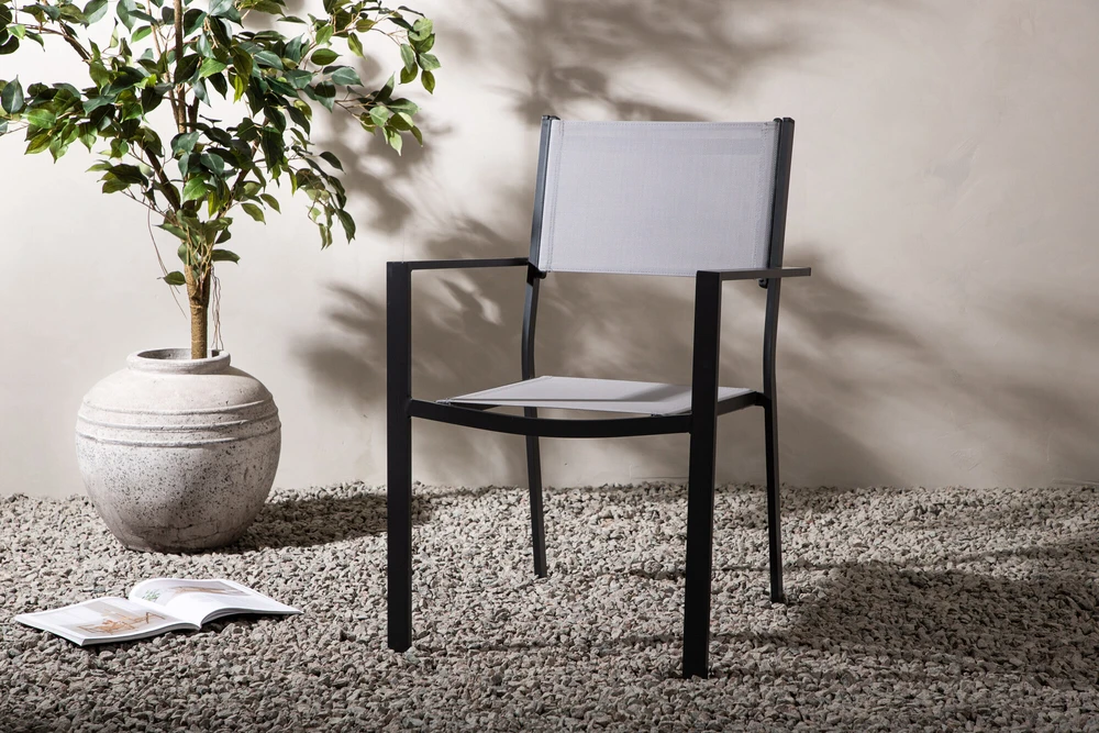 Venture Design Stogelio kėdė, Copacabana 2 vnt., 61x56.5x88 cm, Pilka