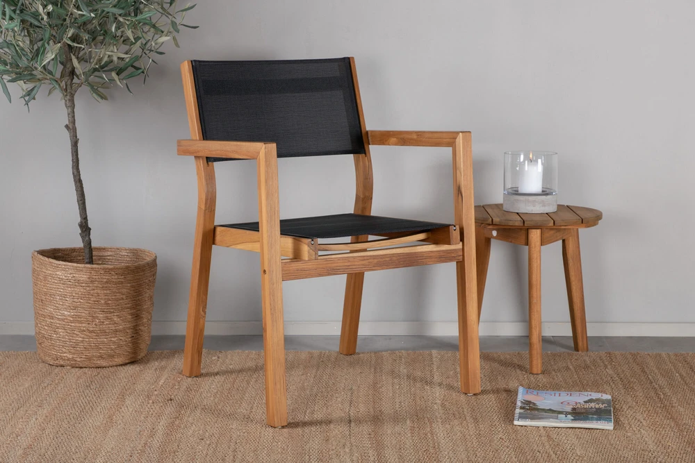 Venture Design Sudėjimo kėdė, Veneicija, 2 vnt., 60x61x85 cm, Juoda