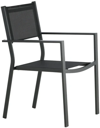 Venture Design Sudėtinis kėdė, Copacabana 2 vnt., 61x56.5x88 cm, Juoda