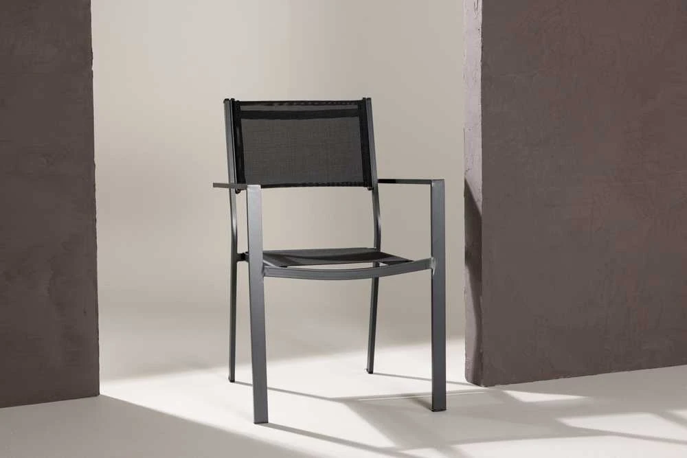 Venture Design Sudėtinis kėdė, Copacabana 2 vnt., 61x56.5x88 cm, Juoda