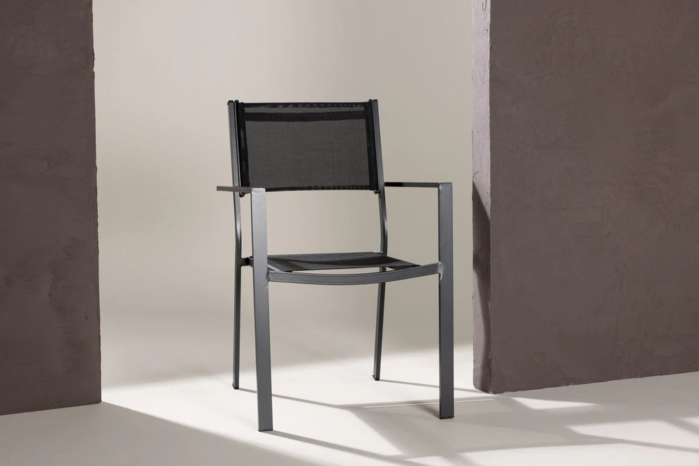Venture Design Sudėtinis kėdė, Copacabana 2 vnt., 61x56.5x88 cm, Juoda