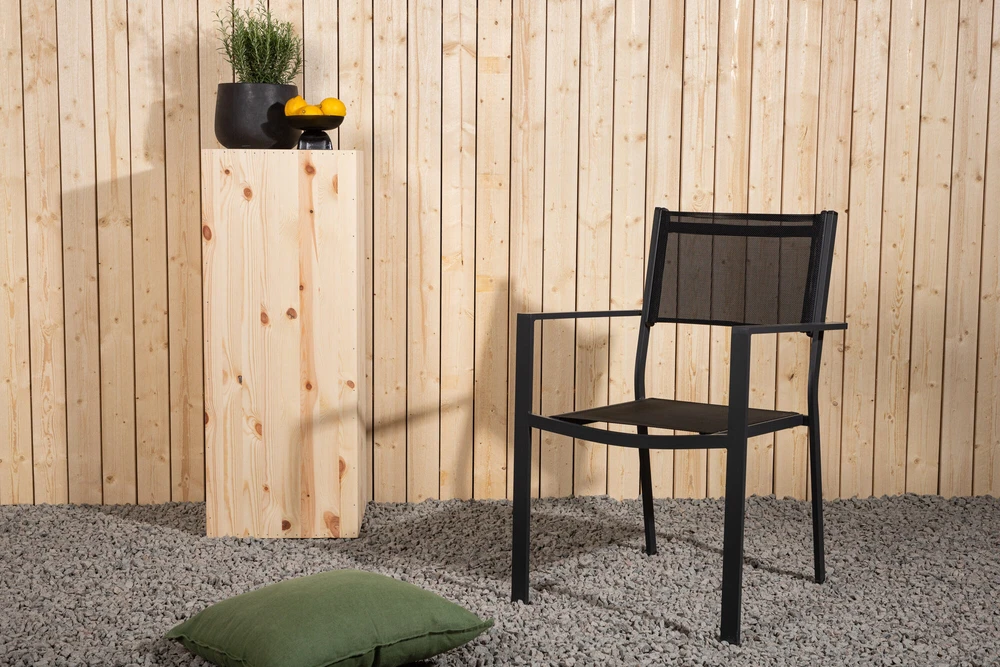 Venture Design Sudėtinis kėdė, Copacabana 2 vnt., 61x56.5x88 cm, Juoda
