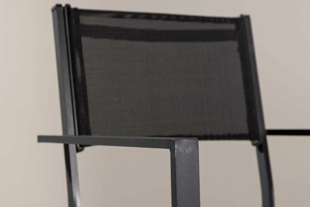 Venture Design Sudėtinis kėdė, Copacabana 2 vnt., 61x56.5x88 cm, Juoda