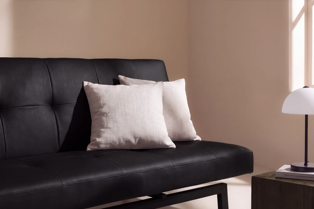 Venture Design Sulankstoma lova-sofa Bodil, juoda