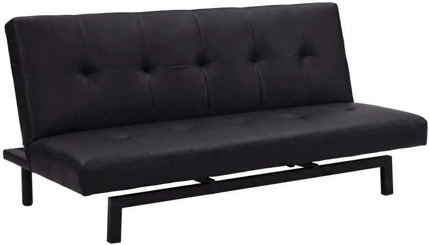 Venture Design Sulankstoma lova-sofa Bodil, juoda