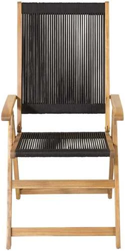 Venture Design Sulankstomas kėdė 47.5x52.5 cm Juoda virvė akacija