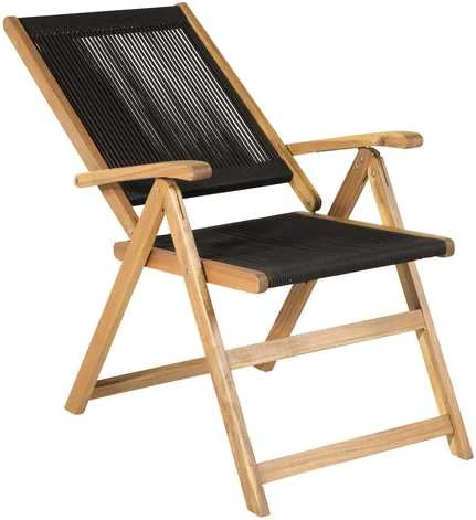 Venture Design Sulankstomas kėdė 47.5x52.5 cm Juoda virvė akacija