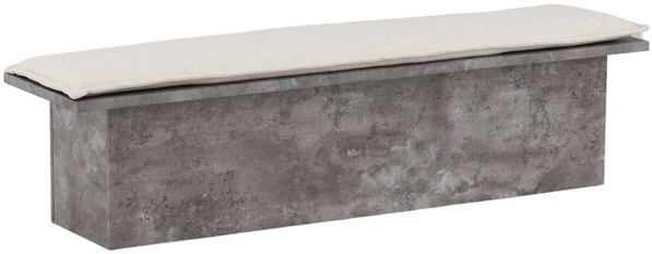 Venture Design Suolių sėdynė „Kellogg“, 160x40 cm, pilka