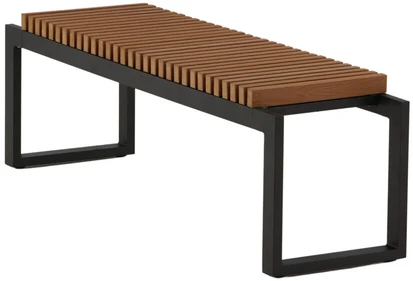 Venture Design Suoliukas Athena 130x38x42 cm Juoda Ruda aliuminis