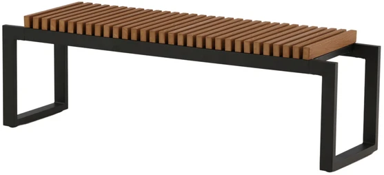 Venture Design Suoliukas Athena 130x38x42 cm Juoda Ruda aliuminis