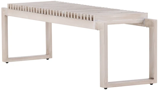 Venture Design Suoliukas Athena 140x38x45 cm baltas aliuminis