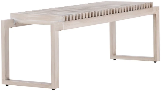 Venture Design Suoliukas Athena 140x38x45 cm baltas aliuminis