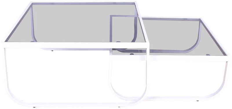Venture Design Sūpuojamos sofos staliukai, 2 vnt., 40x80,7 cm, Balta