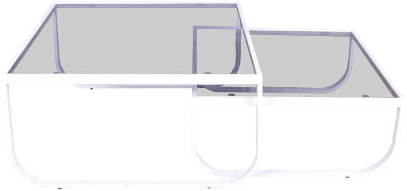 Venture Design Sūpuojamos sofos staliukai, 2 vnt., 40x80,7 cm, Balta