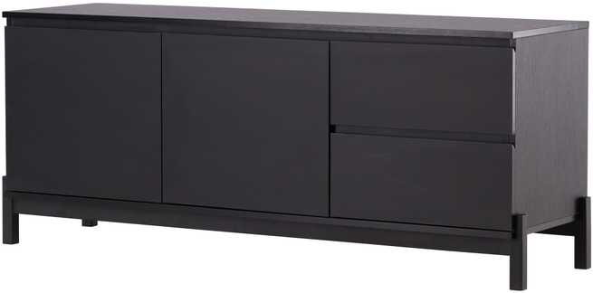 Venture Design Televizoriaus staliukas, korpuso saugojimas, 138x56 cm, juodas