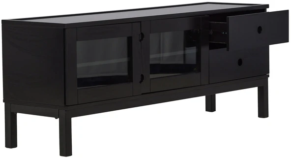 Venture Design Televizoriaus staliukas, Alcoa saugojimas, 150x56.5 cm, Juodas