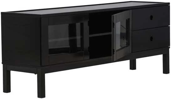 Venture Design Televizoriaus staliukas, Alcoa saugojimas, 150x56.5 cm, Juodas