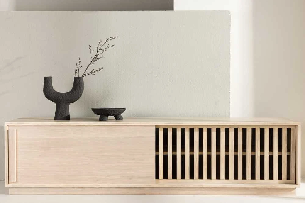 Venture Design Televizoriaus staliukas, Lugo, 180x45 cm, Baltas apdaila