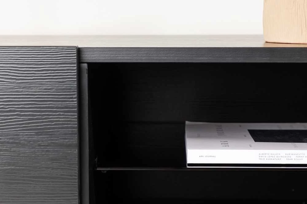 Venture Design Televizoriaus staliukas, Cuenca, 160x45 cm, Juodas