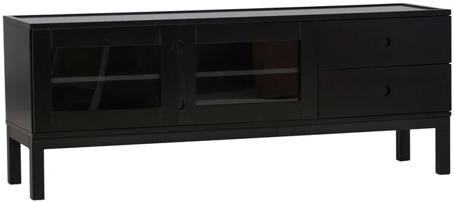 Venture Design Televizoriaus staliukas, Alcoa saugojimas, 150x56.5 cm, Juodas
