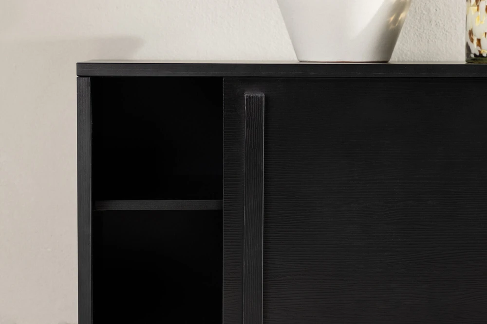Venture Design Televizoriaus staliukas, Lugo, 180x45 cm, Juodas