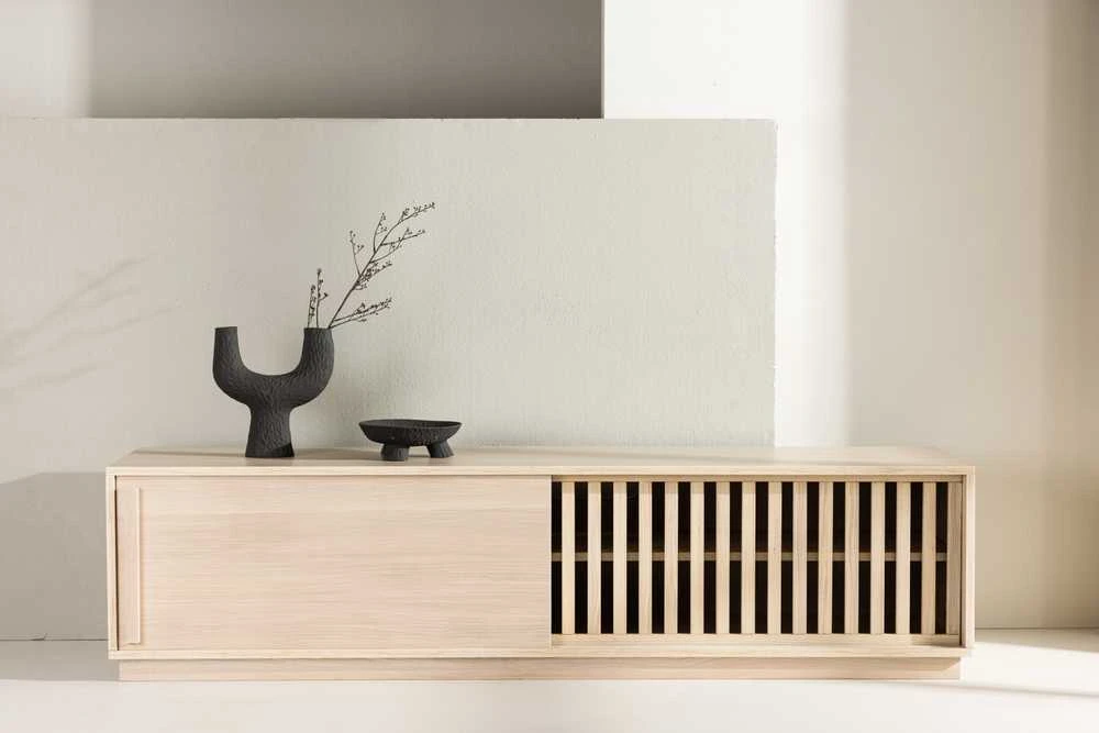 Venture Design Televizoriaus staliukas, Lugo, 180x45 cm, Baltas apdaila