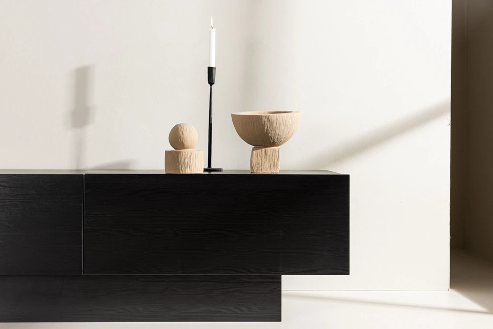 Venture Design Televizoriaus staliukas, Cuenca, 160x45 cm, Juodas
