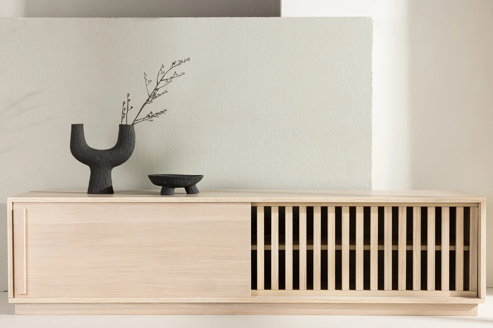 Venture Design Televizoriaus staliukas, Lugo, 180x45 cm, Baltas apdaila