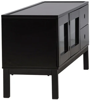 Venture Design Televizoriaus staliukas, Alcoa saugojimas, 150x56.5 cm, Juodas