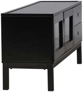 Venture Design Televizoriaus staliukas, Alcoa saugojimas, 150x56.5 cm, Juodas