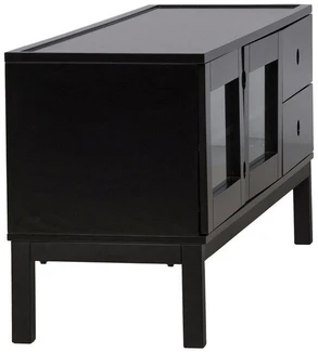 Venture Design Televizoriaus staliukas, Alcoa saugojimas, 150x56.5 cm, Juodas