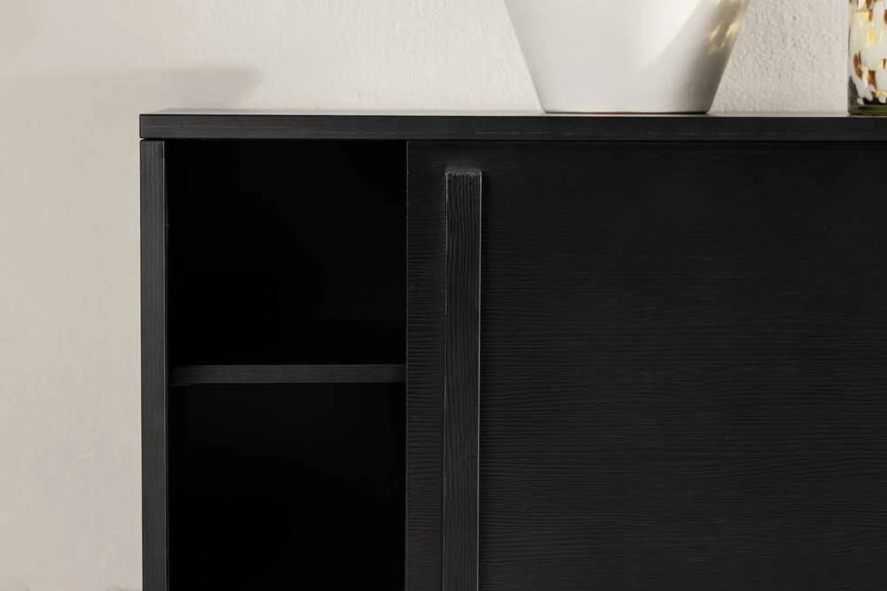Venture Design Televizoriaus staliukas, Lugo, 180x45 cm, Juodas