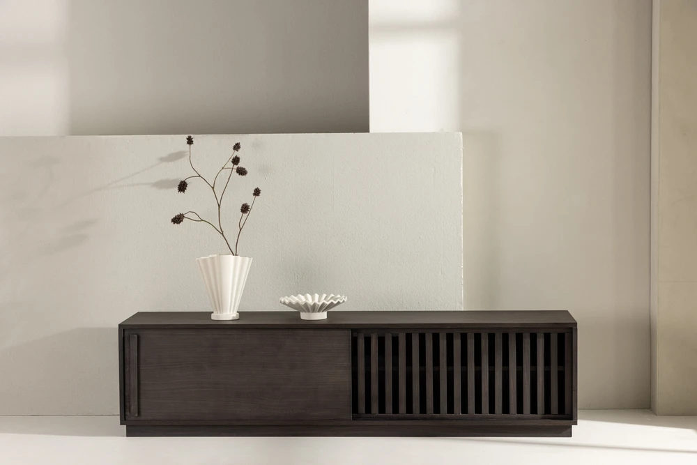 Venture Design Televizoriaus staliukas, Lugo, 180x45 cm, Mokos spalva