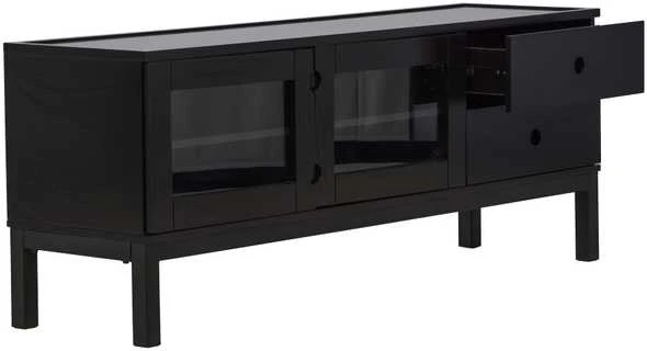 Venture Design Televizoriaus staliukas, Alcoa saugojimas, 150x56.5 cm, Juodas