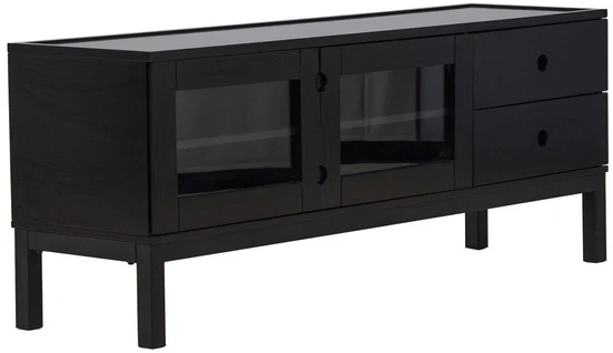 Venture Design Televizoriaus staliukas, Alcoa saugojimas, 150x56.5 cm, Juodas