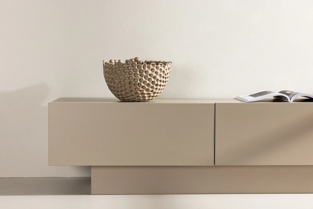 Venture Design Televizoriaus staliukas, Cuenca, 160x45 cm, Bėžinės spalva