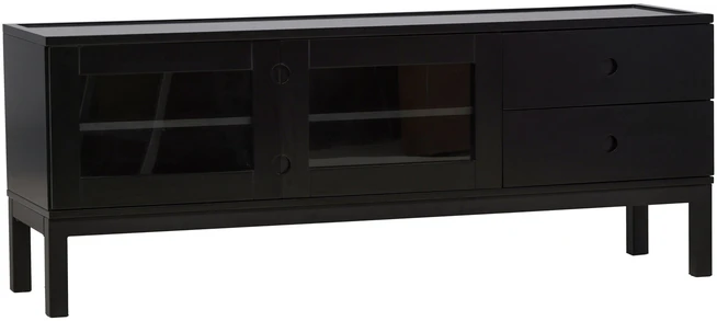 Venture Design Televizoriaus staliukas, Alcoa saugojimas, 150x56.5 cm, Juodas