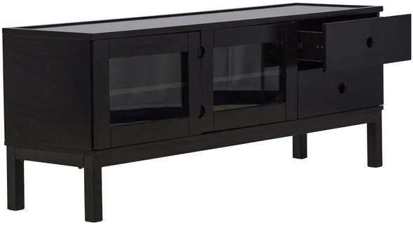Venture Design Televizoriaus staliukas, Alcoa saugojimas, 150x56.5 cm, Juodas