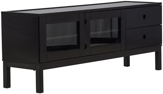 Venture Design Televizoriaus staliukas, Alcoa saugojimas, 150x56.5 cm, Juodas