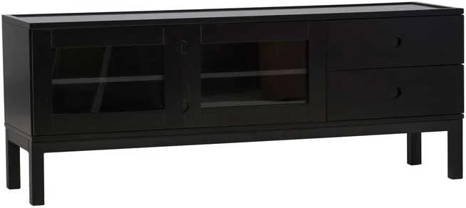 Venture Design Televizoriaus staliukas, Alcoa saugojimas, 150x56.5 cm, Juodas