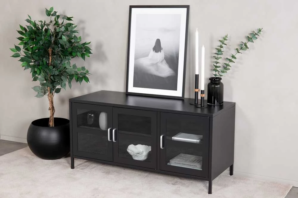 Venture Design Televizoriaus stovas, Acero, 80x43x97 cm, juodas