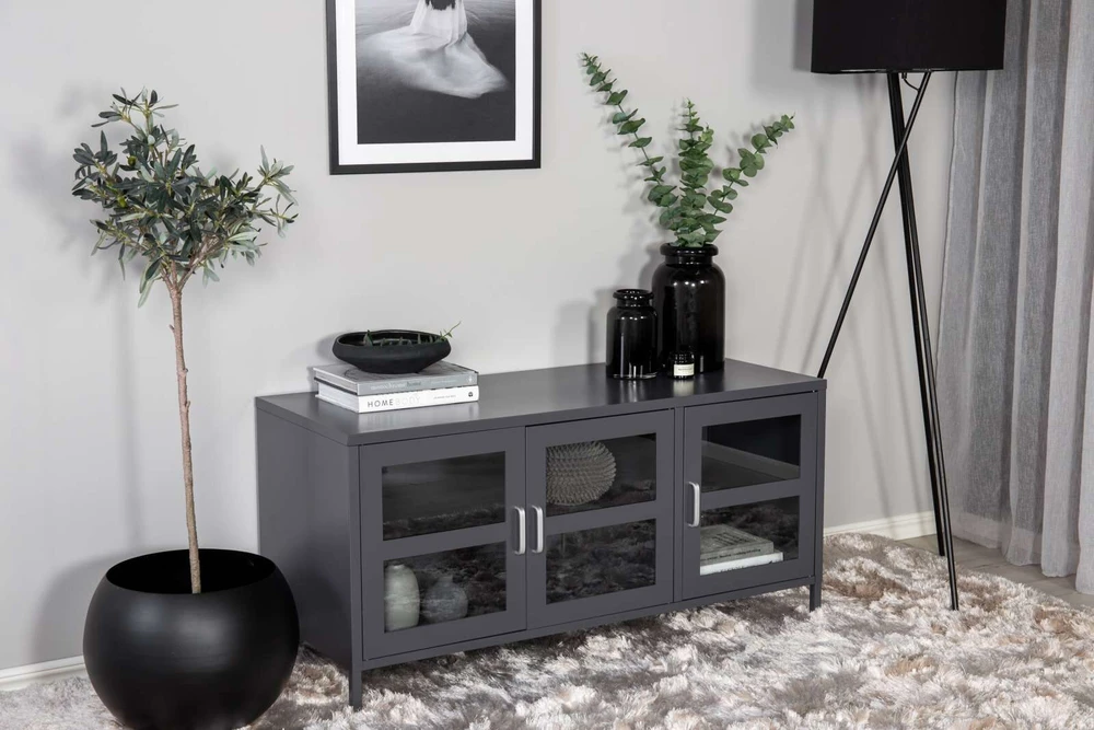 Venture Design Televizoriaus stovas, Acero, 80x43x97 cm, šviesiai pilka