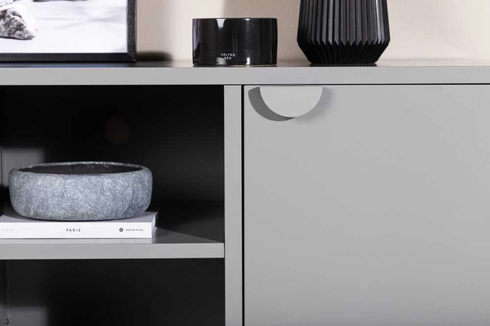 Venture Design Televizoriaus stovas, Piringas, 120x63 cm, Pilka