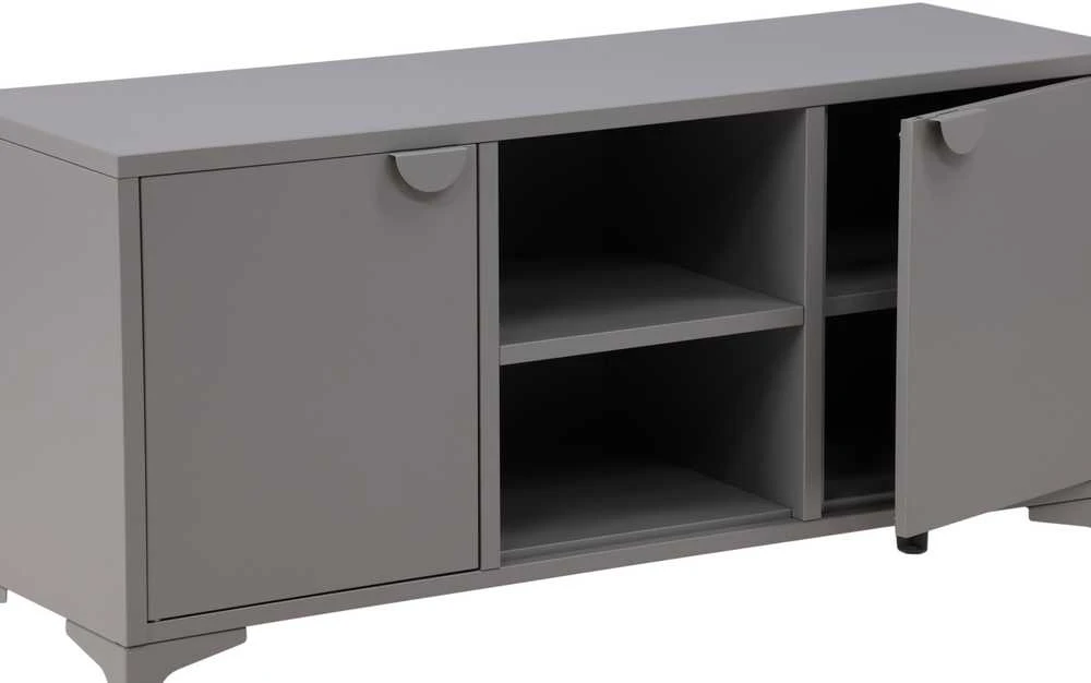 Venture Design Televizoriaus stovas, Piringas, 120x63 cm, Pilka